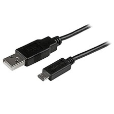 Startech USBAUB6BK 6ft USB A to Micro B Cable Black picture