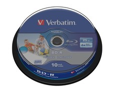 Verbatim 43804 BD-R SL DATALIFE 25GB 6X 10 pk spindle ~E~ picture