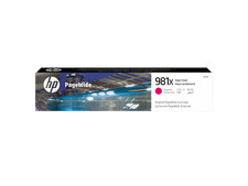 HP 981X High Yield Magenta Original PageWide Cartridge, ~10,000 pages, L0R10A picture