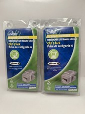 Leviton 61110-RW6 Extreme Cat 6 QuickPort Jack White 2 Pack picture