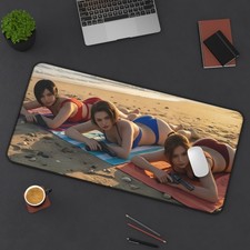 Ada Wong Jill Valentine Claire Desk Mat, Beach Scene Mouse Pad picture