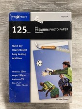 Nexxtech Premium Photo Paper 125 Sheets 4x6 Gloss Glossy NEW Sealed Box -- 8698 picture