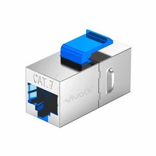 2 PCS Cat7 Keystone Jack Inline Coupler Shielded RJ45 8P8C 10Gbps LAN picture