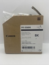 Canon PFI-306BK Black Ink Tank EXP 2021 Open box picture