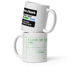 TRS-80 Color Computer Retro Coffee Mug 11oz Radio Shack I Love My Trash Gift picture