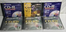 Memorex CD-RW 3 Pack 3x74 Min 3 CD-R 2x80 Min 1 X 74 Min Sealed W Jewel Cases picture