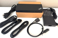 Lenovo ThinkPad Thunderbolt 4 Workstation Dock 300W 40B00300US + Xtra Cables picture
