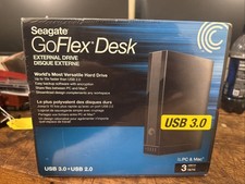Seagate GoFlex Desk 3TB External Drive 3.0+2.0 USB For PC & Mac- Sealed picture