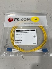 FS 40192 9/125 Single Mode Fiber Optic Duplex LC/UPC-LC/UPC Patch Cable 2m BNIB picture