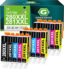 GREENBOX 15-Pack PGI-280XXL/CLI-281XXL Ink Cartridges Replacement for Canon 280 picture