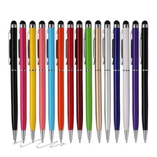 15 Pack 2-in-1 Stylus Pens for Touch Screens & Black Ink Ballpoint Pens picture