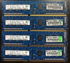 Hynix 8GB (4x2GB) 1Rx8 PC3-10600U DDR3 Memory HMT325U6CFR8C-H9 HP P/N 497157-W01 picture