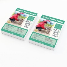 200 PCS 4x6 Inch Glossy Photo Paper 4R 52lb Bulk Inkjet Printer Supply picture