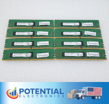 LOT OF 8 Micron MTA9ASF51272PZ-2G1 32GB (8x4GB) 1RX8 PC4-2133P Server Memory picture