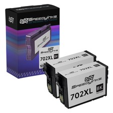 2PK SPEEDYINKS Reman 702xl 702 Black for Epson Workforce WF-3720 WF-3730 WF-3733 picture