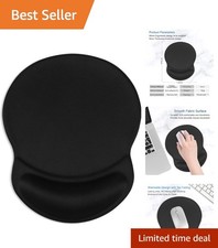 Smooth Surface Ergonomic Mouse Pad with Non-Slip Base - Pain Relief Design picture