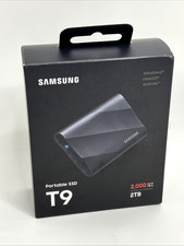 Samsung T9 (2TB) Portable External SSD USB 3.2 Gen 2x2, Black *NEW SEALED* picture