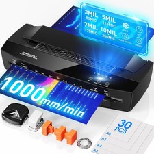 Thermal Laminator Machine 13 inch 11x17 Heavy Duty 4 Roller Qfun SL6319 3-10 picture