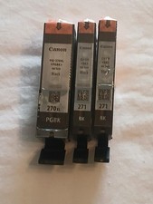 Lot of 3 Canon CLI-270XL & 271 Black Ink Cartridges Genuine CLI-271 PGI-270XL picture