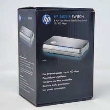 HP 1405-8 8 Port Ethernet Switch J9793A Unmanaged 10/100 Fast Ethernet Sealed picture