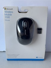 Microsoft Wireless Mobile 3500 Mouse Black BlueTrack Wireless USB Compact NEW picture