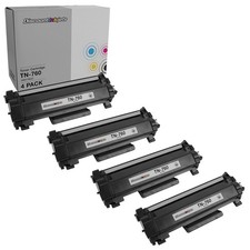 4pk TN760 for Brother Black Cartridge TN730 DCP-L2550DW HL-2370DW New w/chip picture
