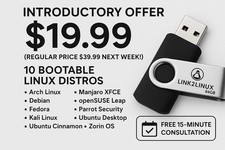 Linux Top 10 USB 3.0 Bootable Distros--Arch, Ubuntu, Kali, Fedora, Debian,Parrot picture
