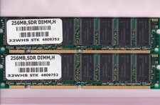 512MB 2x256MB PC-133 PNY Brand 32WHS Single-Rank Memory Kit PC133 SDRAM 32Mx64 picture