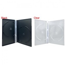 PREMIUM SLIM Slimline Double DVD Cases 7MM (100% New Material) Lot picture