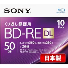Sony Blu-ray Blank Disc 50GB BD-RE DL 10pack 10BNE2VJPS2 From Japan picture