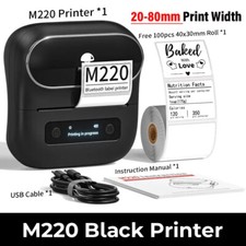 Phomemo M220 Bluetooth Label Maker Portable Thermal Barcode Printer or label Lot picture