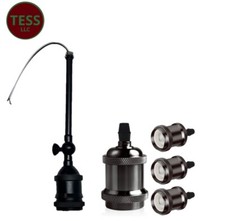 4 Pieces E26 Vintage LampSocket, Pendant Light Socket Replacement, Antique Retro picture
