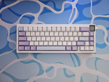 AJAZZ AK650 || Custom Wireless 65% Keyboard with Outemu Cream Pink Switches picture