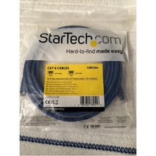 Startech C6ASPAT30BK 30FT BLACK CAT6A ETHERNET CABLE SNAGLESS RJ45 UTP PATCH CAB picture