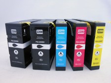PGI2200 PGI-2200BK C M Y Ink Cartridge for Canon Maxify MB5020 MB5320 IB4020 5PK picture