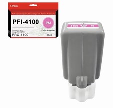 PFI-4100 PM Ink Cartridge 80ml Pigment PFI 4100 Ink Tank Replacement for Canon.. picture