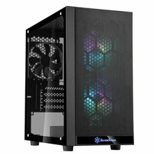 Silverstone PS15B-PRO (Tempered Glass ) ARGB FANS Mesh Front MATX Case picture