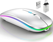 Wireless Bluetooth Mouse for MacBook (Bluetooth 5.2/3.0 and 2.4GHz USB type C ) picture