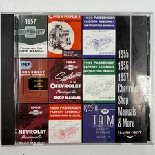 Classic Chevy 1955-1957 Chevrolet Shop Manuals CD-ROM PC picture