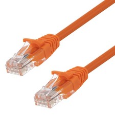 Ethernet Patch Cable CAT5E, UTP, 24AWG, 0.5 Ft,  10 pack, Orange picture