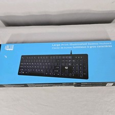 Adesso Large Print Illuminated Desktop Keyboard Computer Akb-139eb  Sealed picture