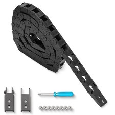 1M Drag Chain Cable Carrier R15 7x7mm(Inn HxW) Plastic 7*7 Close, Black picture