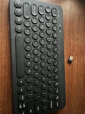 Black Wireless Compact Keyboard Onn Brand Used Good Condition Tested Working picture