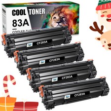 4 Black 83A CF283A Toner Cartridges For HP LaserJet Pro M127fn M127fw M125nw MFP picture