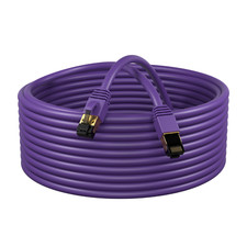 Cat8 SFTP Super Speed Ethernet Patch Cord 40Gbps Wire 0.5FT-75 FT Purple LOT picture