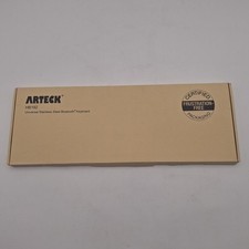 Arteck HB192 Universal Stainless steel Bluetooth Keyboard Black New Damaged Box picture