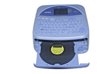 Casio CW-75 Disc Title Printer - Missing Cover- No Cords - 8x AA Battery Powered picture