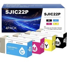 SJIC22P 4 Pack Compatible Ink Cartridges TM-C3500 C3500 C3510 C3520 picture