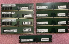 Lot of 9 Used Ram PC4 DDR4 Samsung, Kingston, 8x 8GB, 1x 16GB Desktop Memory picture