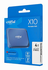 Brand new Crucial X10 4TB Portable External SSD 2100MB/s Blue Dust picture